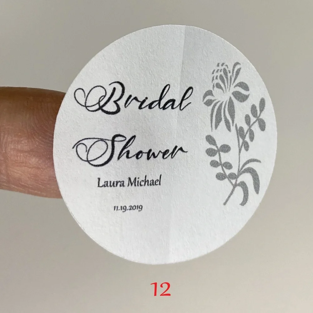 Bridal shower stickers waterproof